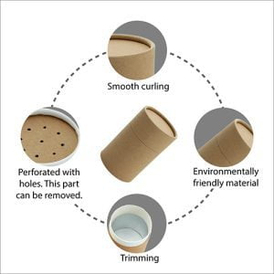 Powder Shaker Round Boxes