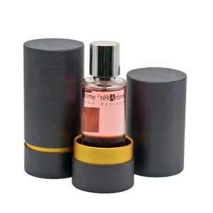 Black Round Boxes For Perfume Packaging